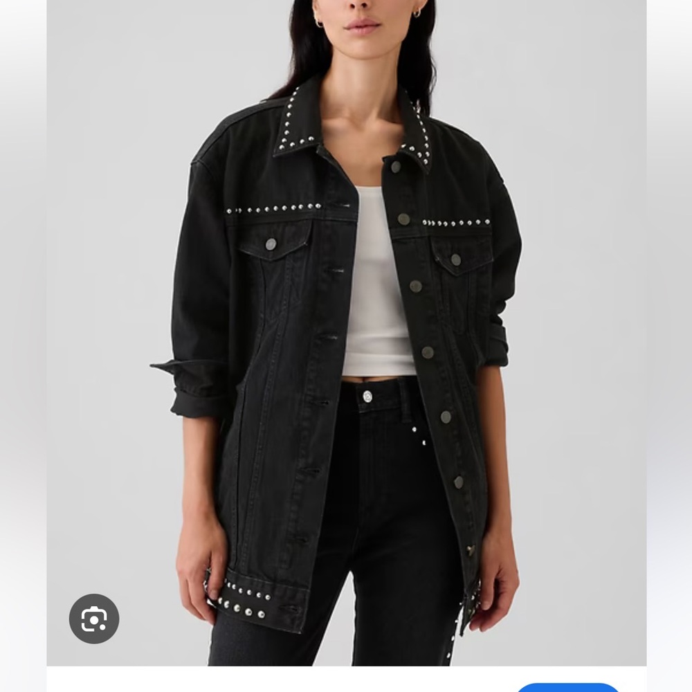 Gap oversized studded icon denim jack